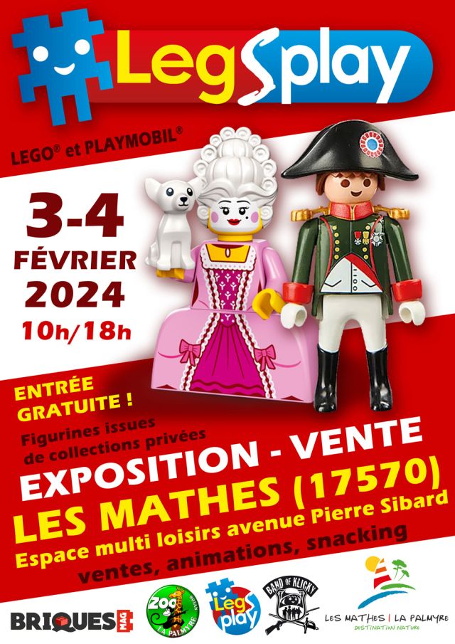 Exposition LEGO Expo LEGO et Playmobil LegSplay 2024 à Les Mathes (17570)