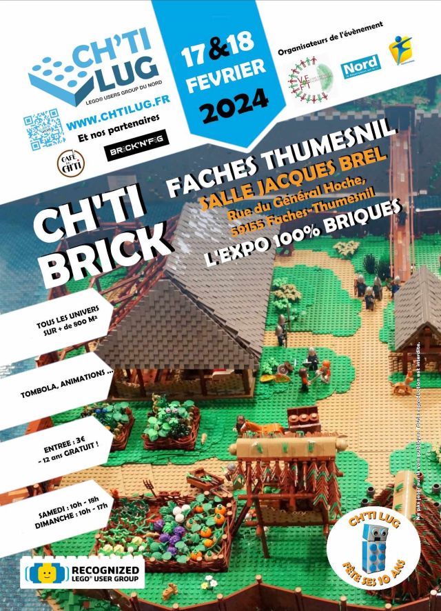 Exposition LEGO Expo LEGO Ch'ti Brick Faches Thumesnil 2024 à Faches Thumesnil (59155) Exposition LEGO Expo LEGO Ch'ti Brick Faches Thumesnil 2024 à Faches Thumesnil (59155)
