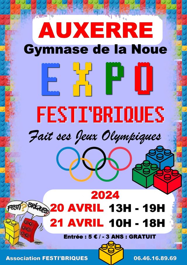 Exposition LEGO Expo LEGO FestiBriques Auxerre 2024 à Auxerre (89000) Exposition LEGO Expo LEGO FestiBriques Auxerre 2024 à Auxerre (89000)