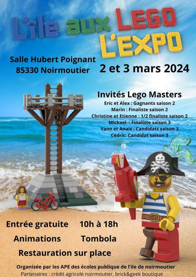Exposition LEGO Expo LEGO L'île aux LEGO 2024 à Noirmoutier (85330)