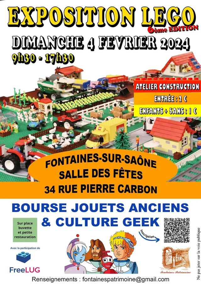 Exposition LEGO Expo LEGO Fontaines 2024 à Fontaines-sur-Saône (69270) Exposition LEGO Expo LEGO Fontaines 2024 à Fontaines-sur-Saône (69270)