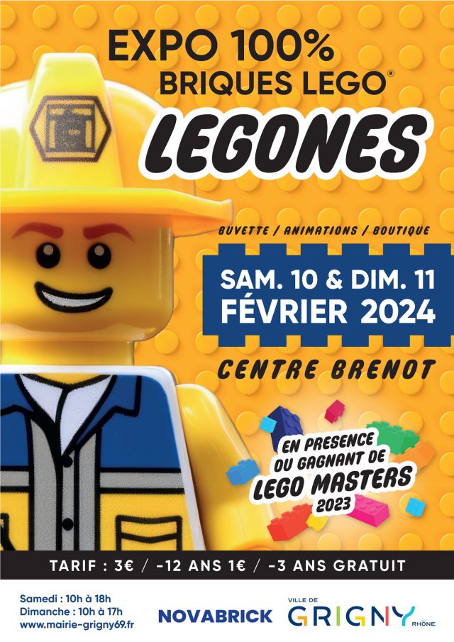 Exposition LEGO Expo LEGO Legones 2024 à Grigny (69520)
