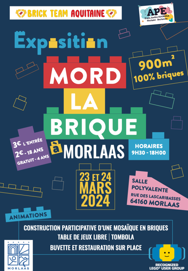 Exposition LEGO Expo LEGO Mord La Brique 2024 à Morlaas (64160)