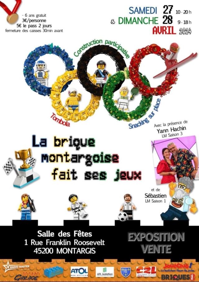 Exposition LEGO Expo LEGO La brique montargoise fait ses jeux 2024 à Montargis (45200)