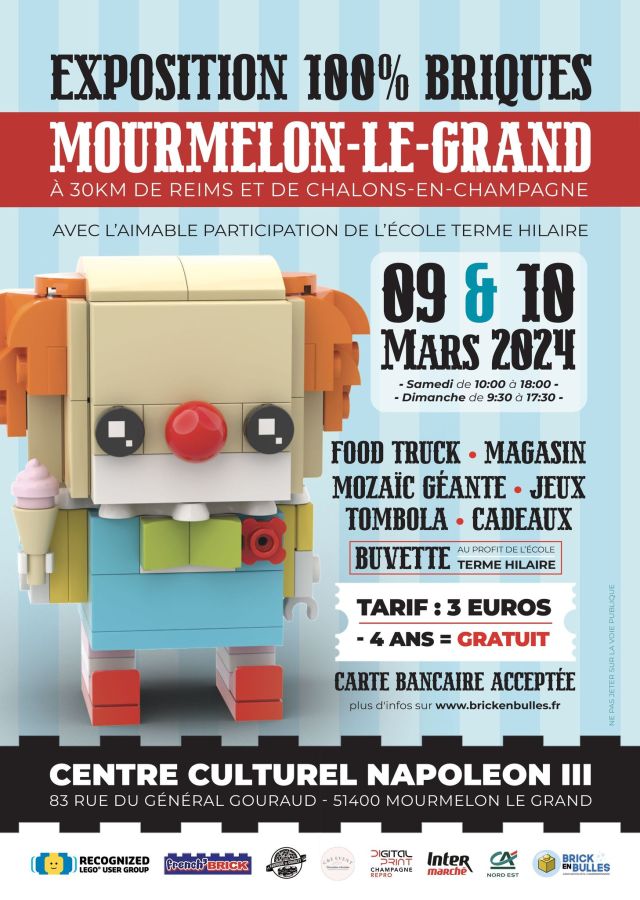 Exposition LEGO Expo LEGO Mourmelon-le-Grand 2024 à Mourmelon-le-Grand (51400) Exposition LEGO Expo LEGO Mourmelon-le-Grand 2024 à Mourmelon-le-Grand (51400)