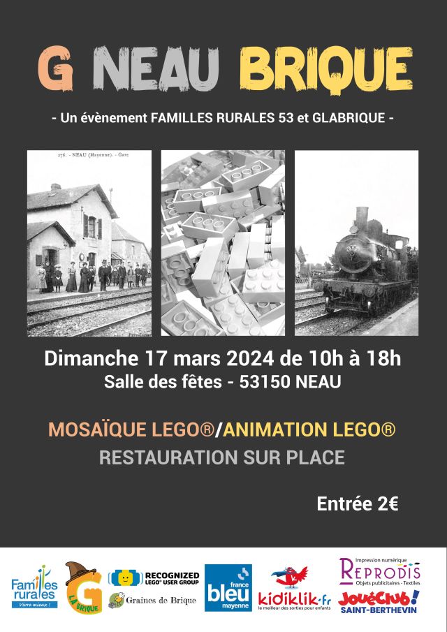 Exposition LEGO Expo LEGO G Neau Brique 2024 à Neau (53150)