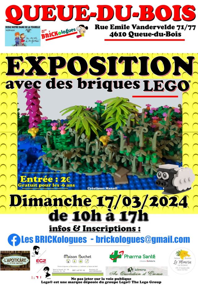 Exposition LEGO Expo LEGO Queue-du-Bois 2024 à Queue-du-Bois (4610)