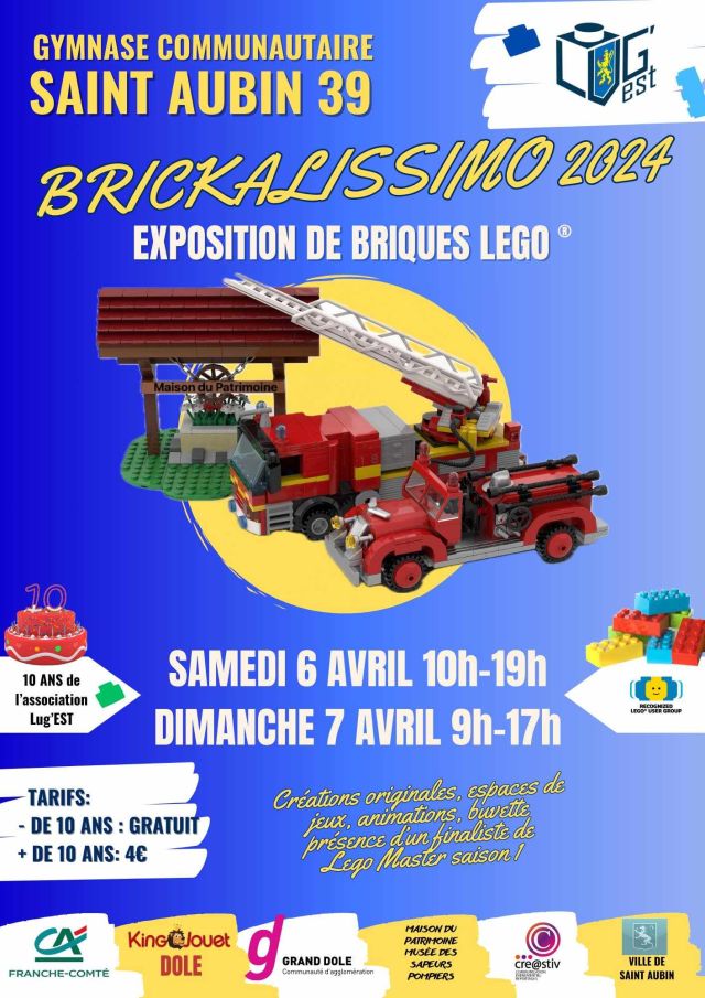 Exposition LEGO Expo LEGO Brickalissimo 2024 à Saint-Aubin (39410)