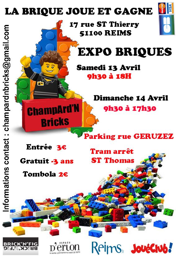 Exposition LEGO Expo LEGO ChampArd'N Bricks 2024 à Reims (51) Exposition LEGO Expo LEGO ChampArd'N Bricks 2024 à Reims (51)