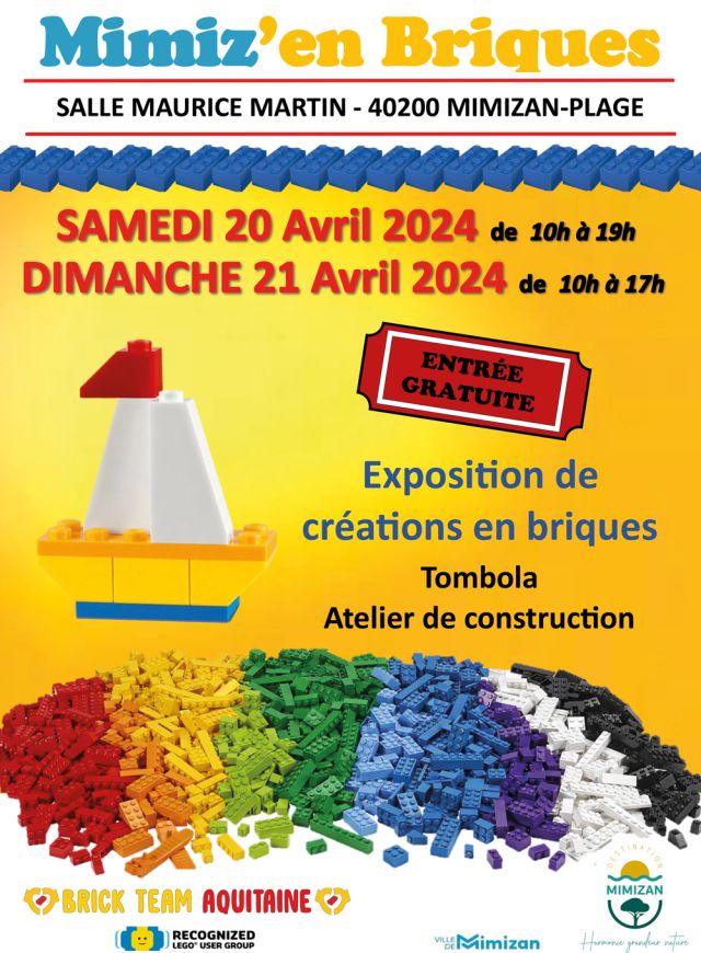 Exposition LEGO Expo LEGO Mimiz'en Briques 2024 à Mimizan-Plage (40200)