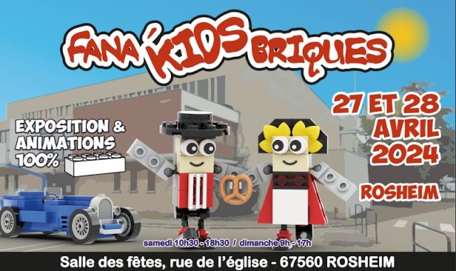 Exposition LEGO Expo LEGO Fana'Kids Briques 2024 à Rosheim (67560)