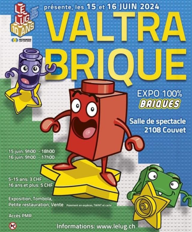 Exposition LEGO Expo LEGO Valtra Brique 2024 à Couvet (2108) Exposition LEGO Expo LEGO Valtra Brique 2024 à Couvet (2108)