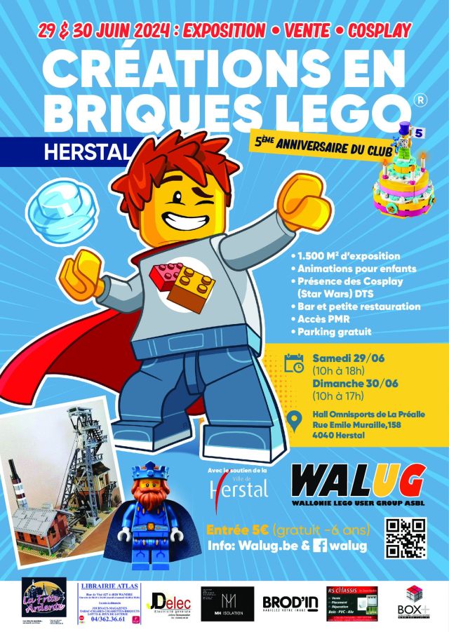 Exposition LEGO Expo LEGO Walug Herstal 2024 à Herstal (4040) Exposition LEGO Expo LEGO Walug Herstal 2024 à Herstal (4040)