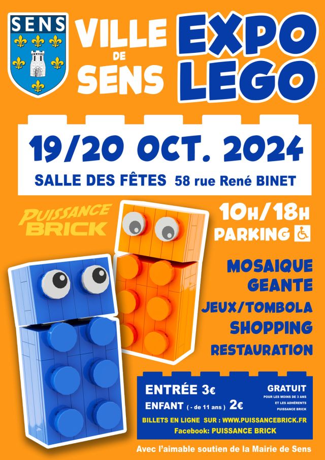 Exposition LEGO Expo LEGO Puissance Brick Sens 2024 à Sens (89100) Exposition LEGO Expo LEGO Puissance Brick Sens 2024 à Sens (89100)