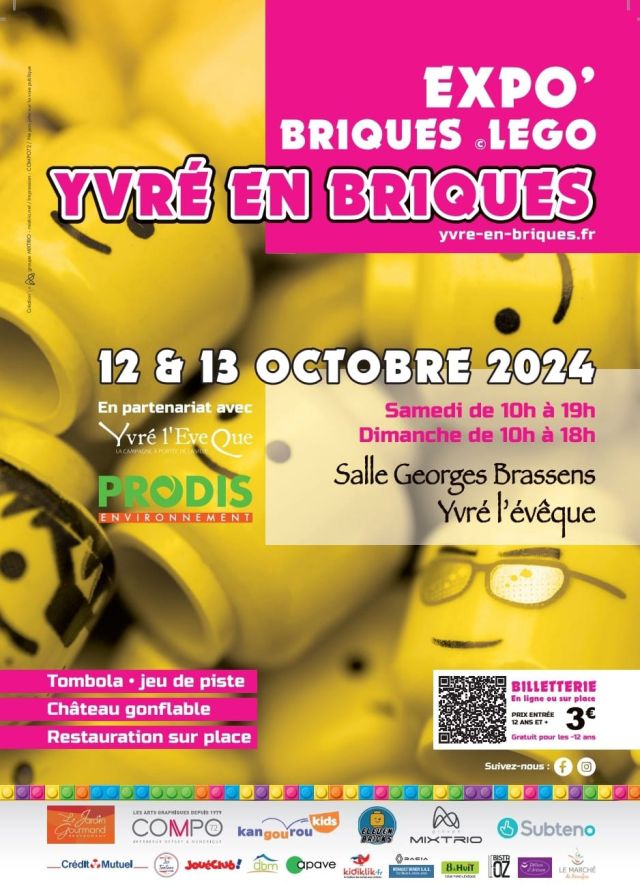 Exposition LEGO Expo LEGO Yvré en Briques 2024 à Yvré-l'Évèque (72530) Exposition LEGO Expo LEGO Yvré en Briques 2024 à Yvré-l'Évèque (72530)