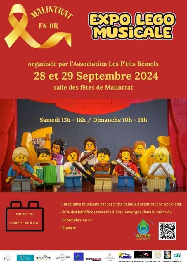 Exposition LEGO Expo LEGO Musicale Malintrat en Or 2024 à Malentrat (63510) Exposition LEGO Expo LEGO Musicale Malintrat en Or 2024 à Malentrat (63510)