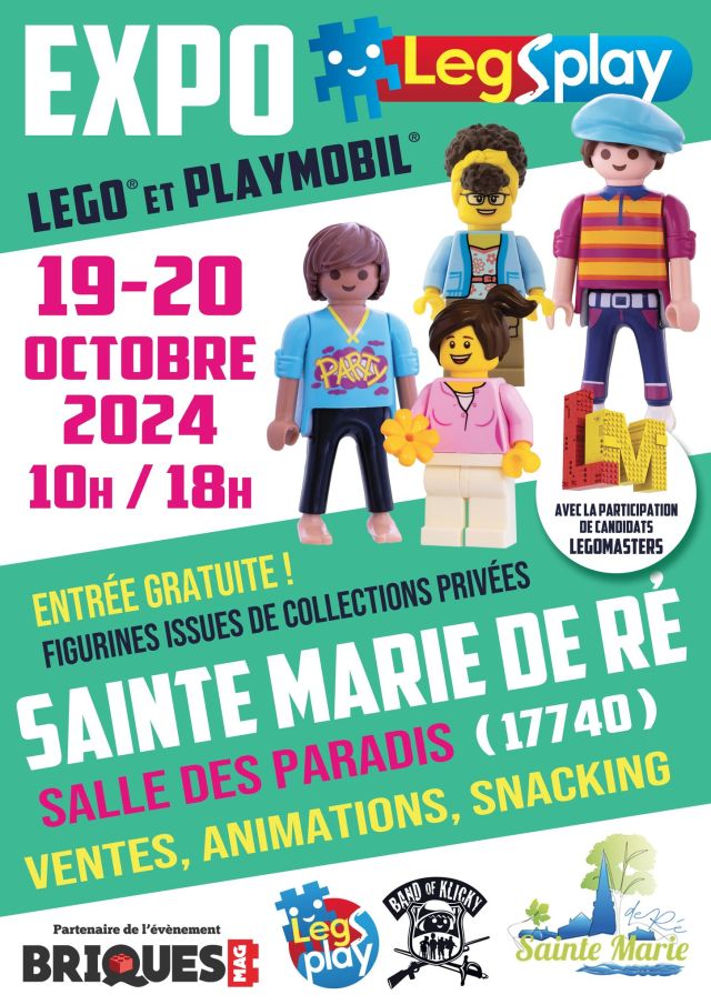 Exposition LEGO Expo LEGO & Playmobil LegSplay 2024 à Sainte-Marie-de-Ré (17740) Exposition LEGO Expo LEGO & Playmobil LegSplay 2024 à Sainte-Marie-de-Ré (17740)