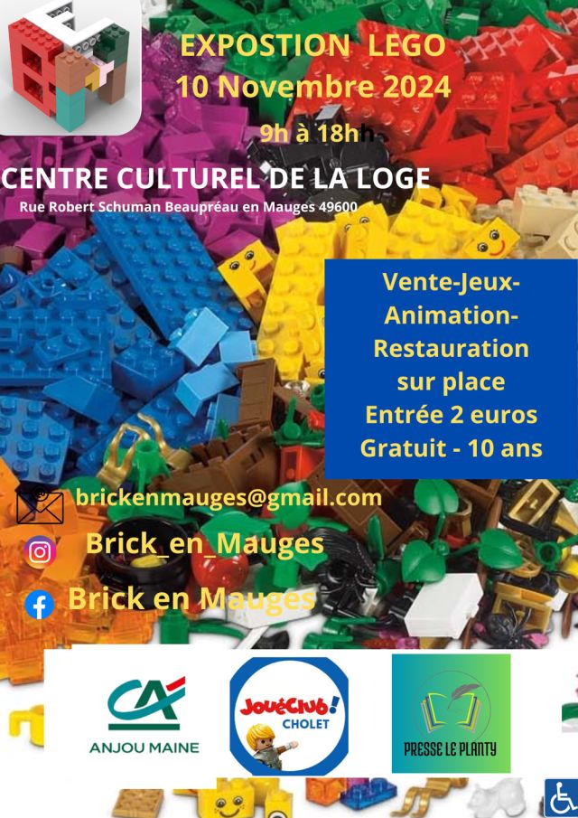 Exposition LEGO Expo LEGO Brick en Mauges 2024 à Mauges (49600) Exposition LEGO Expo LEGO Brick en Mauges 2024 à Mauges (49600)