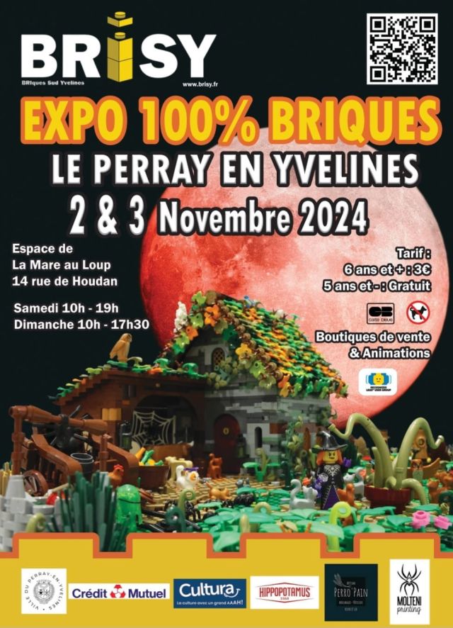 Exposition LEGO Expo LEGO 100% Briques Brisy 2024 à Le Perray en Yvelines (78610) Exposition LEGO Expo LEGO 100% Briques Brisy 2024 à Le Perray en Yvelines (78610)
