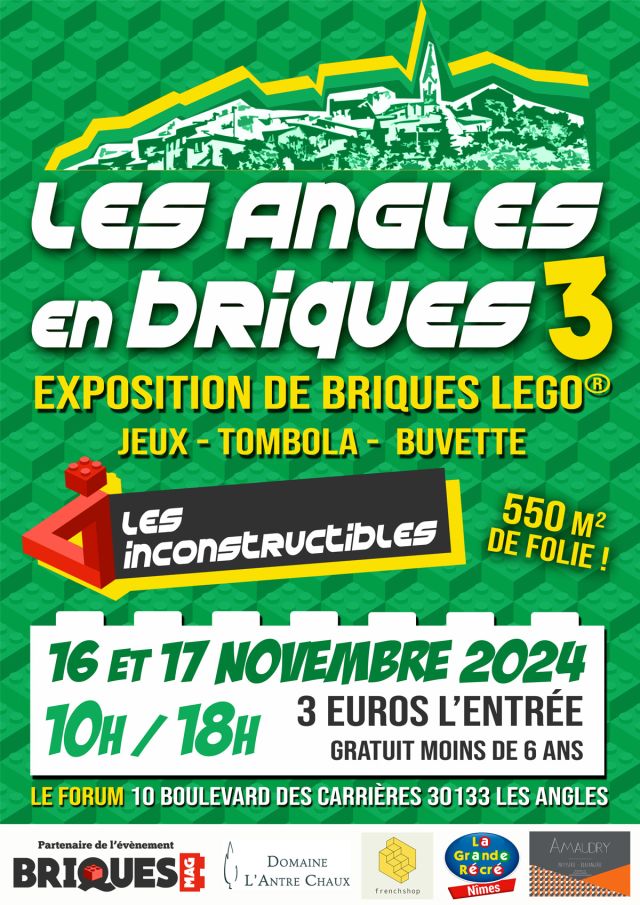 Exposition LEGO Expo LEGO Les Angles en Briques 2024 à Les Angles (30133) Exposition LEGO Expo LEGO Les Angles en Briques 2024 à Les Angles (30133)