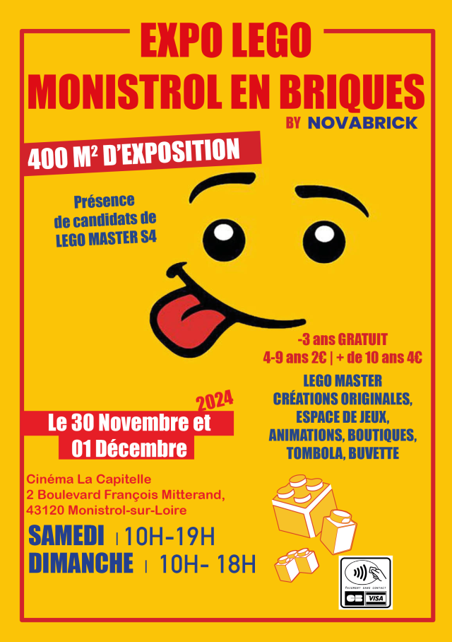 Exposition LEGO Expo LEGO Monistrol en Briques 2024 à Monistrol-sur-Loire (43120) Exposition LEGO Expo LEGO Monistrol en Briques 2024 à Monistrol-sur-Loire (43120)