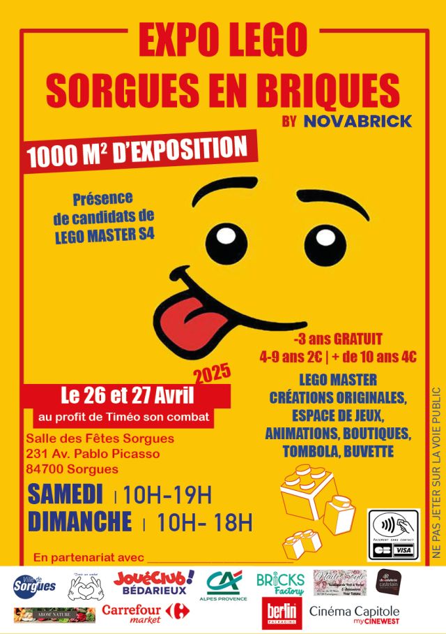 Exposition LEGO Expo LEGO Sorgues en Briques 2024 à Sorgues (84700) Exposition LEGO Expo LEGO Sorgues en Briques 2024 à Sorgues (84700)