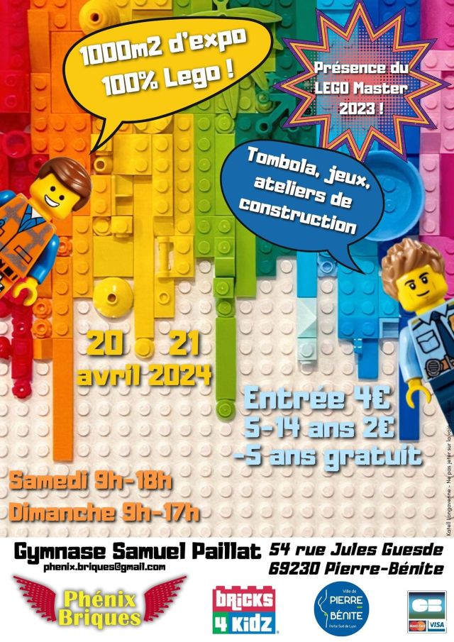Exposition LEGO Expo LEGO Phénix Briques 2024 à Pierre-Bénite (69230)