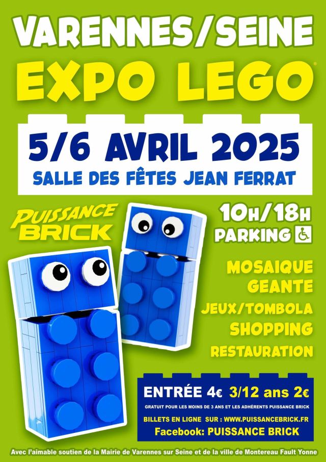 Exposition LEGO Expo LEGO Puissance Brick Varennes 2025 à Varennes-sur-Seine (77130) Exposition LEGO Expo LEGO Puissance Brick Varennes 2025 à Varennes-sur-Seine (77130)