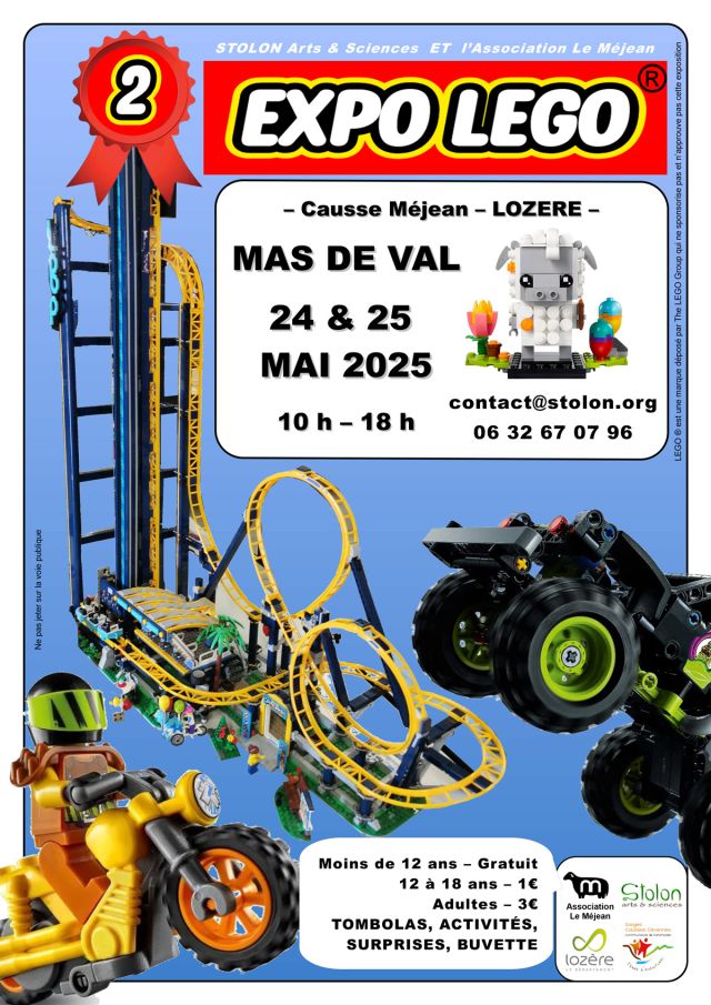 Exposition LEGO Expo LEGO Causse Méjean Lozère 2025 à Mas-de-Val (48210) Exposition LEGO Expo LEGO Causse Méjean Lozère 2025 à Mas-de-Val (48210)