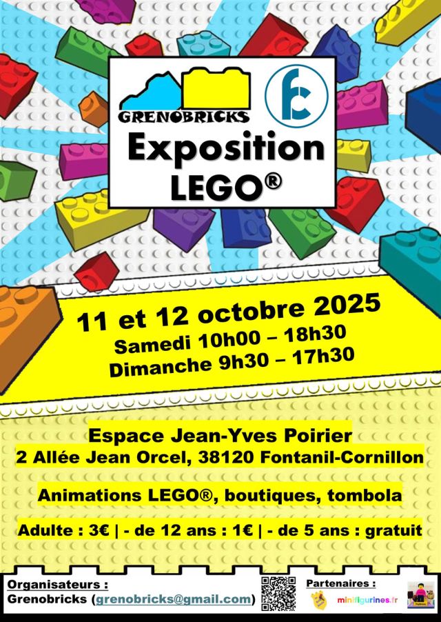Exposition LEGO Expo LEGO Grenobricks Fontanil-Cornillon 2025 à Fontanil-Cornillon (38120) Exposition LEGO Expo LEGO Grenobricks Fontanil-Cornillon 2025 à Fontanil-Cornillon (38120)