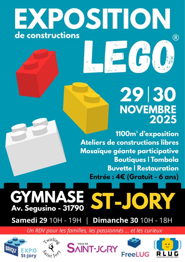 Exposition LEGO Expo LEGO Saint-Jory 2025 à Saint-Jory (31790) Exposition LEGO Expo LEGO Saint-Jory 2025 à Saint-Jory (31790)