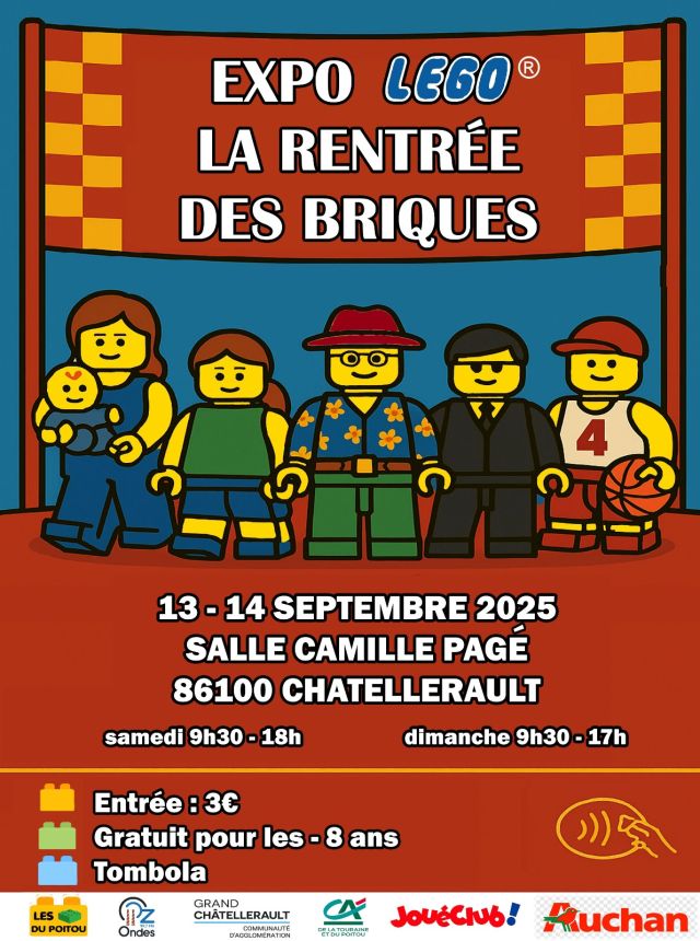 Exposition LEGO Expo LEGO La Rentrée des Briques 2025 à Chatellerault (86100) Exposition LEGO Expo LEGO La Rentrée des Briques 2025 à Chatellerault (86100)