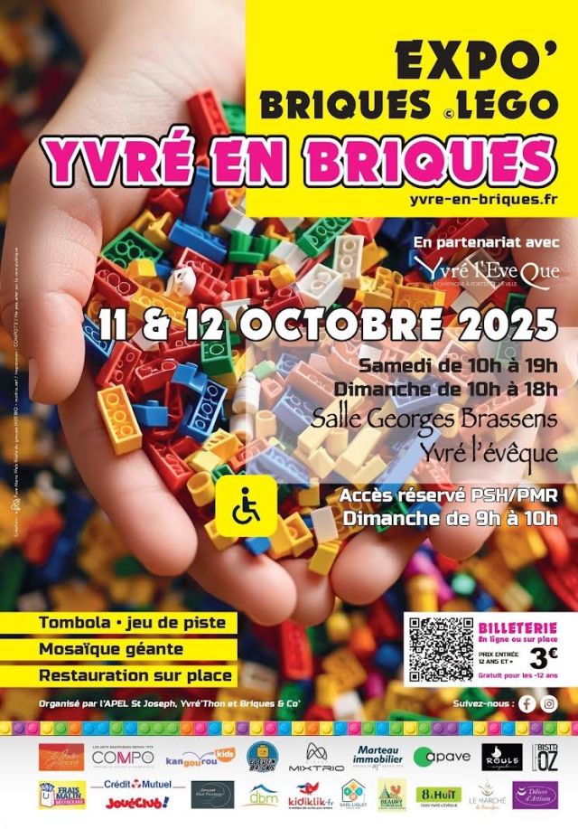 Exposition LEGO Expo LEGO Yvré-en-Briques 2025 à Yvré-l'Évêque (72530)
