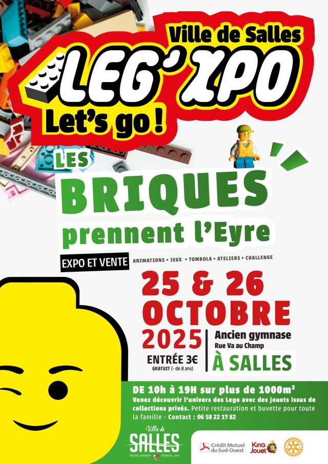 Exposition LEGO Expo LEG'XPO Let's go 2025 à Salles (33770)