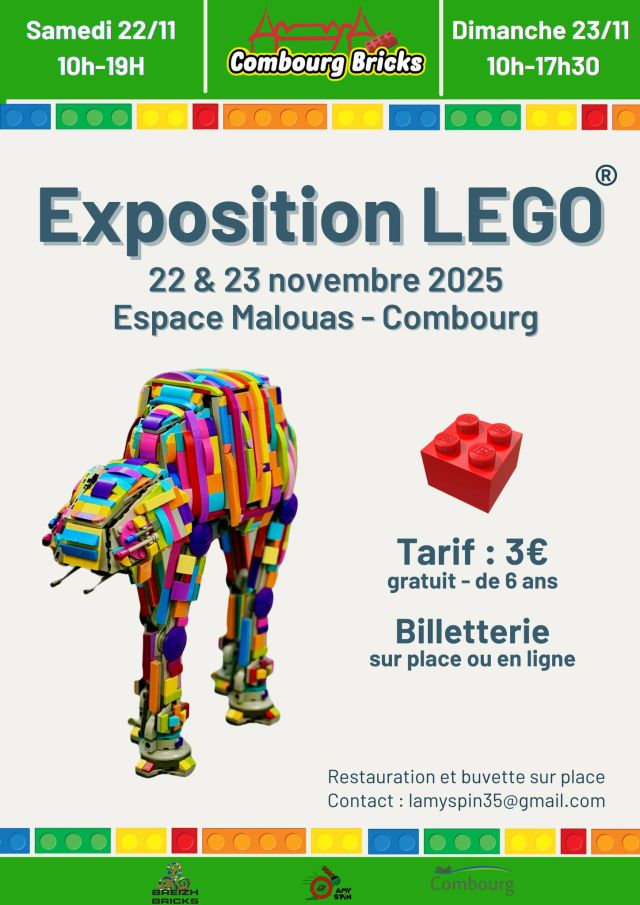 Exposition LEGO Expo LEGO Combourg Bricks 2025 à Combourg (35270) Exposition LEGO Expo LEGO Combourg Bricks 2025 à Combourg (35270)