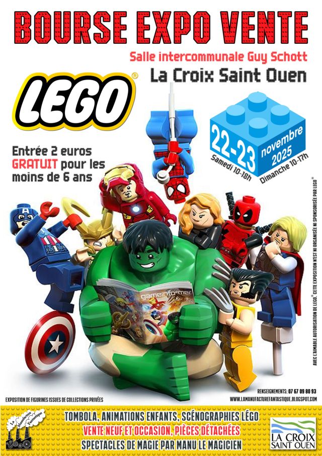 Exposition LEGO Expo LEGO La Croix Saint Ouen 2025 à La Croix Saint Ouen (60338) Exposition LEGO Expo LEGO La Croix Saint Ouen 2025 à La Croix Saint Ouen (60338)