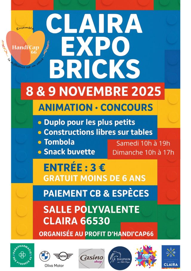 Exposition LEGO Expo LEGO Claira Expo Bricks 2025 à Claira (66530) Exposition LEGO Expo LEGO Claira Expo Bricks 2025 à Claira (66530)