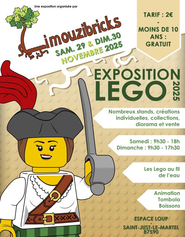 Exposition LEGO Expo LEGO LimouziBricks 2025 à Saint-Just-Le-Martel (87590)