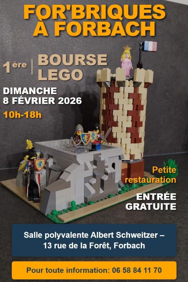 Exposition LEGO Bourse LEGO For'Briques 2026 à Forbach (57600)