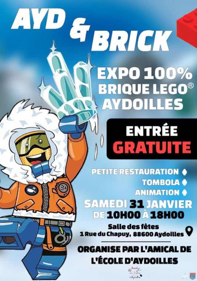Exposition LEGO Expo LEGO Ayd & Brick 2025 à Aydoilles (88600)