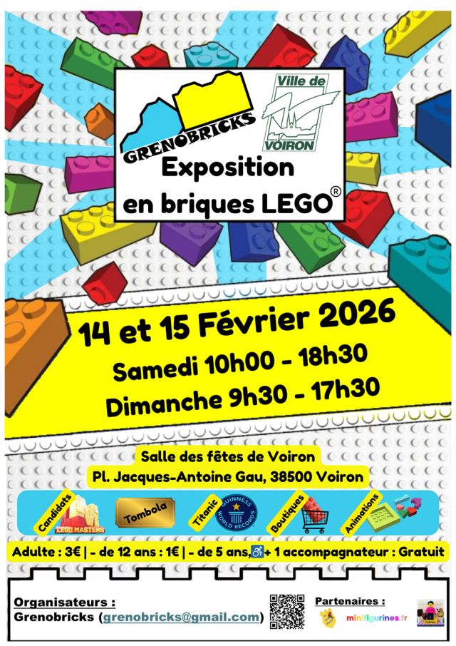 Exposition LEGO Expo LEGO Grenobricks 2026 à Voiron (38500)