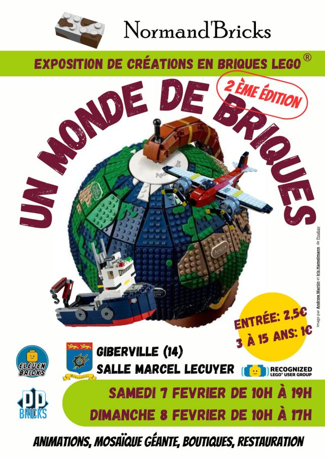 Exposition LEGO Expo LEGO Un Monde de Briques 2026 à Giberville (14730)