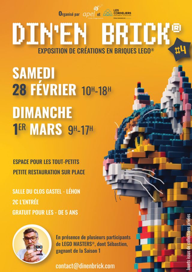 Exposition LEGO Expo LEGO Din'en Brick 2026 à Léhon (22100)