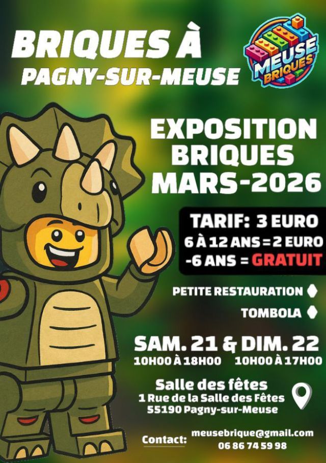Exposition LEGO Expo LEGO Briques à Pagny-sur-Meuse 2026 à Pagny-sur-Meuse (55190)