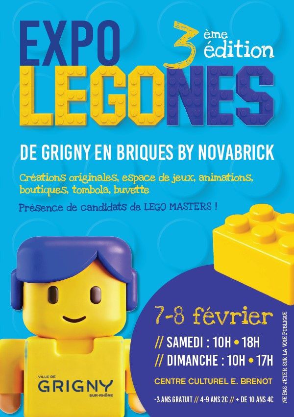 Exposition LEGO Expo LEGO Legones 2026 à Grigny sur Rhône (69520)
