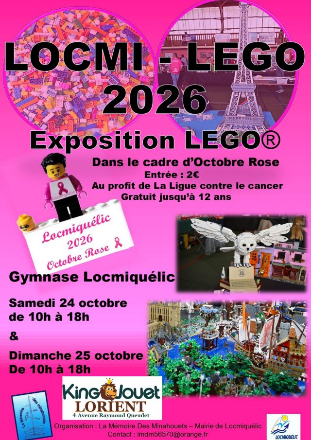 Exposition LEGO Expo LEGO Locmi 2026 à Locmiquélic (56570)