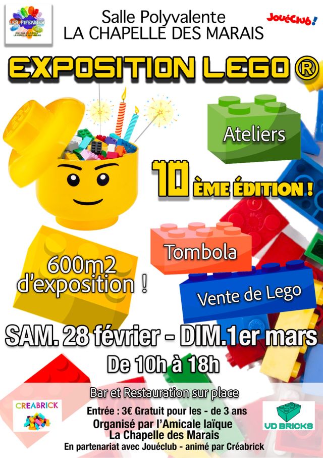 Exposition LEGO Expo LEGO La Chapelle des Marais 2026 à La Chapelle des Marais (44410)