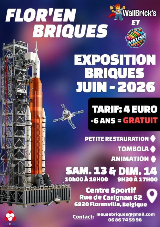 Exposition LEGO Expo LEGO Flor'en Briques à Florenville Juin 2026 à Florenville