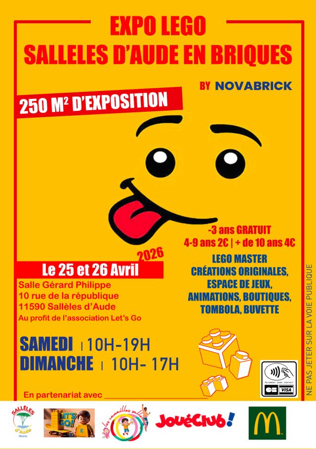 Exposition LEGO Expo LEGO Sallèles d'Aude 2026 à Sallèles d'Aude (11590)