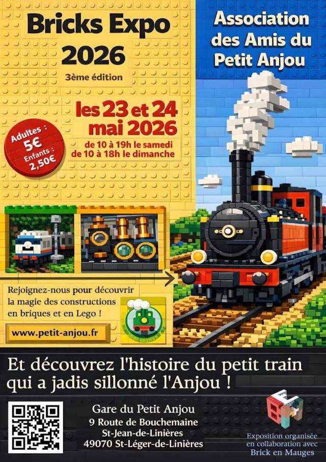 Exposition LEGO Expo LEGO Petit Anjou 2026 à Saint-Léger-de-Linières (49070)